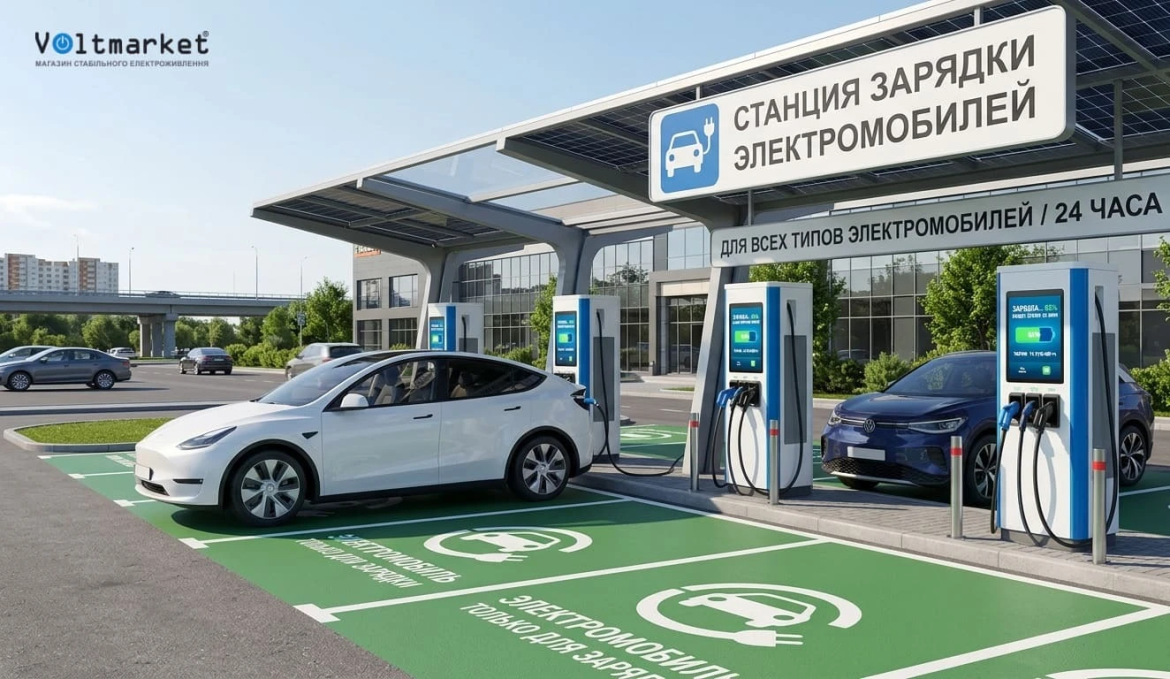 Якою має бути зарядка для електромобіля