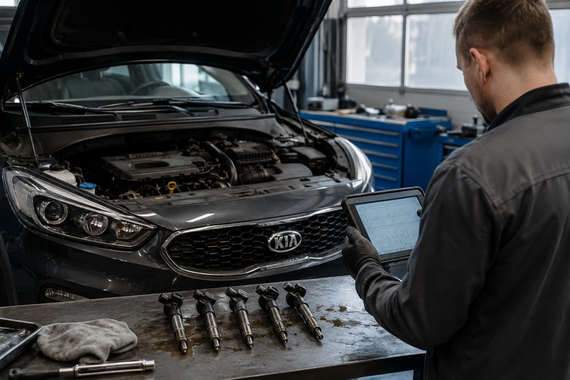 Дизельная Kia плохо заводится и теряет тягу: когда стоит проверить форсунки