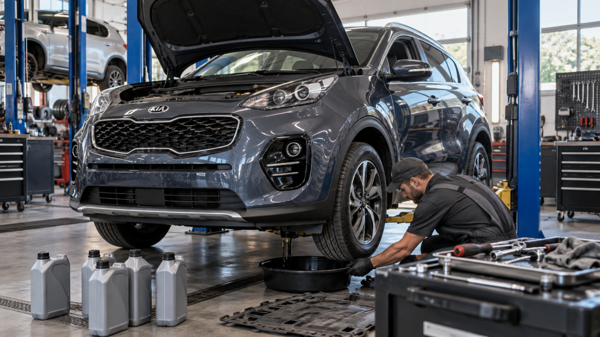 Яке масло лити в автомат Kia Sportage